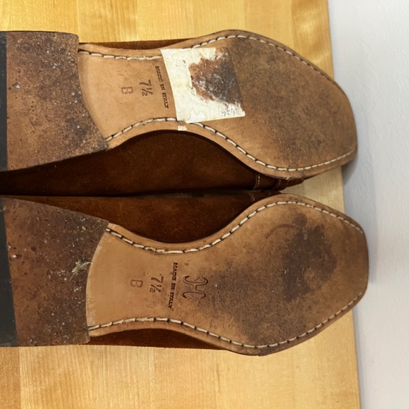 Cole Haan suede Loafers Brown flats Size 7.5 B Made In Italy Preppy slide on - Picture 12 of 13